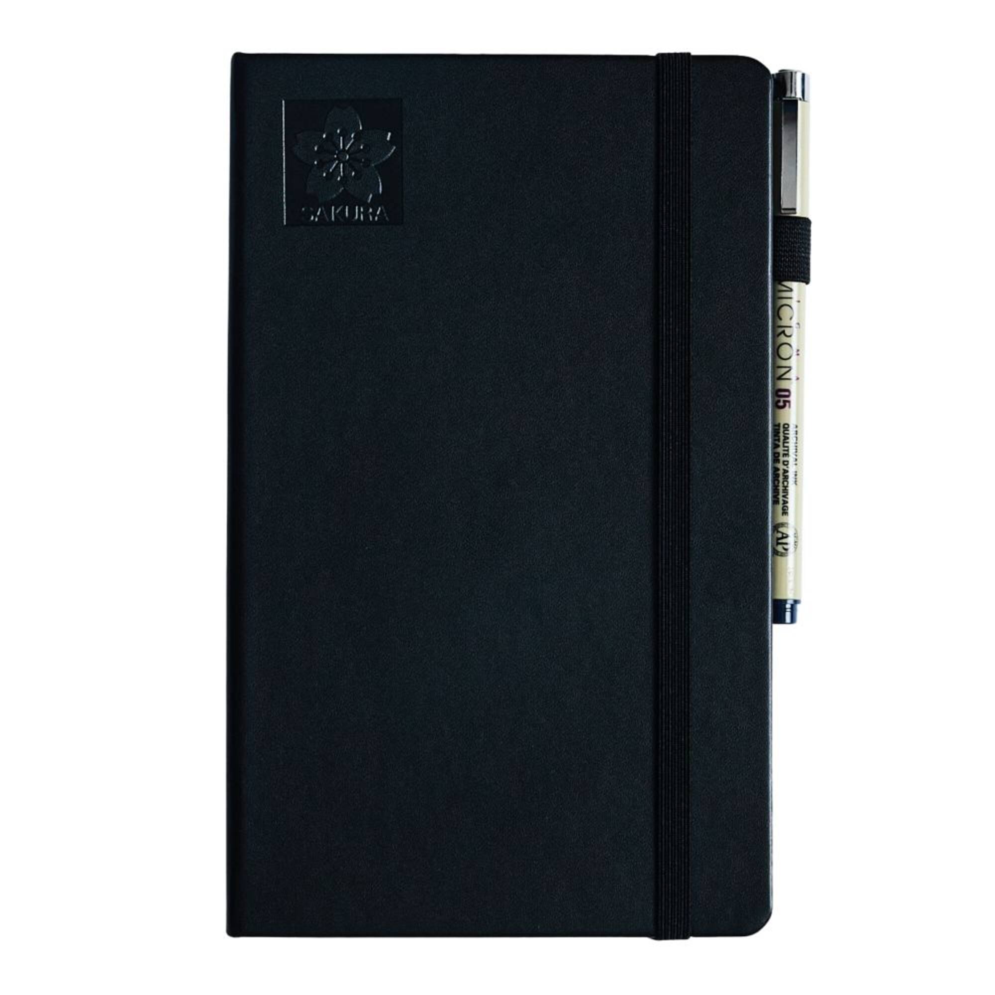 Sakura® 5" x 8.25" Black Paper Sketchbook